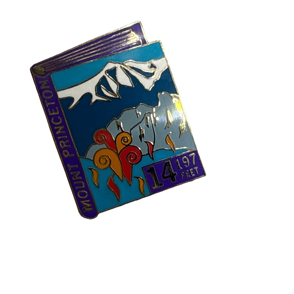 Mount Princeton Elevation 14,197' Travel Souvenir Lapel Pin Hiking‎ 14er Mtn